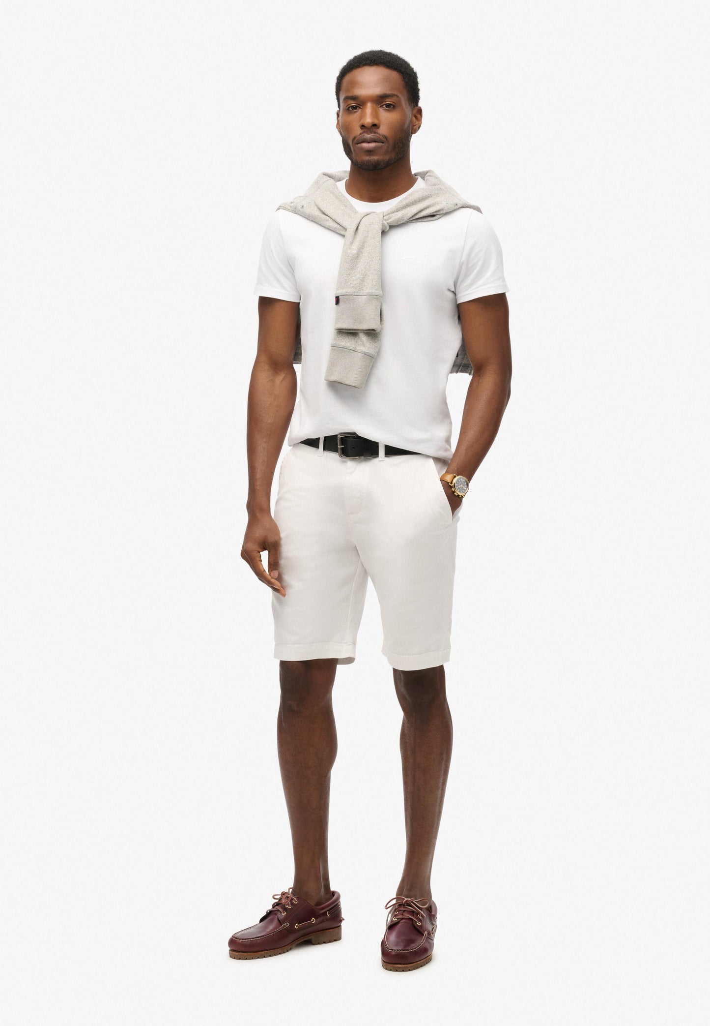Vintage Slim Fit Chino Short | Optic