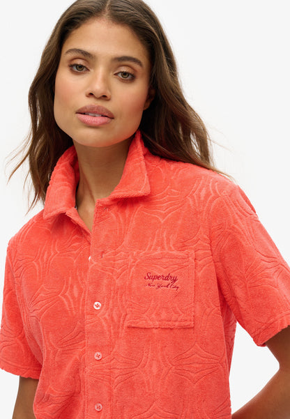 Country Club Towelling Shirt | Pastelline Coral