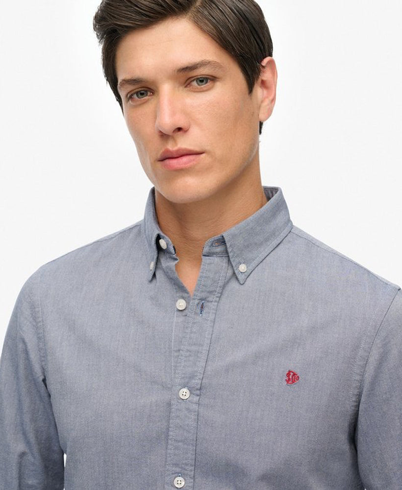 Classic Oxford Long Sleeve Shirt | Ocean Navy Chambray