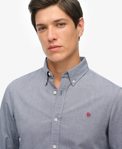 Classic Oxford Long Sleeve Shirt | Ocean Navy Chambray