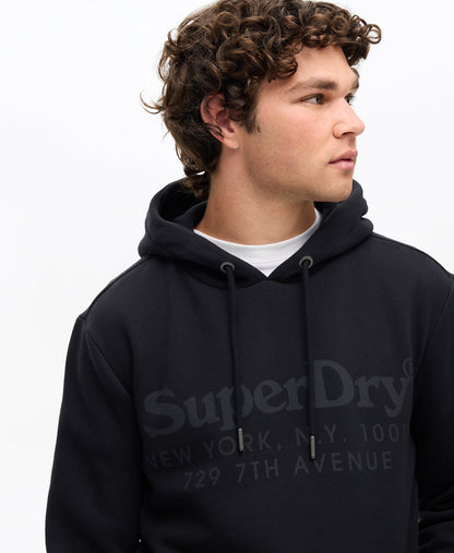 Tonal Venue Logo Hoodie | Jet Black