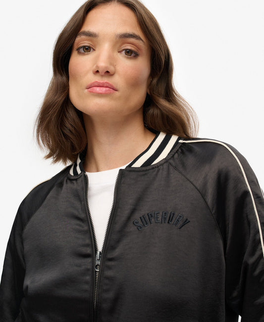 Suikajan Embroidered Bomber | Black