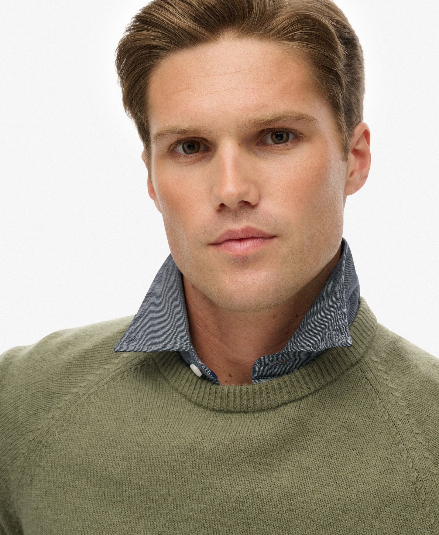 Wool Blend Jumper | Light Sage