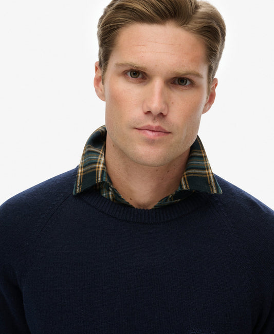 Wool Blend Jumper | Charred Navy Marle
