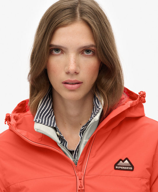 Essential Tri Windbreaker Jacket | Hot Coral