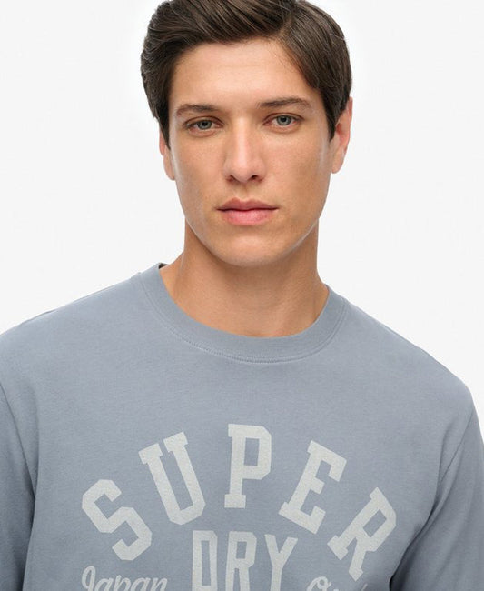 Athletic Essential Tee | Flint Stone Blue Grey