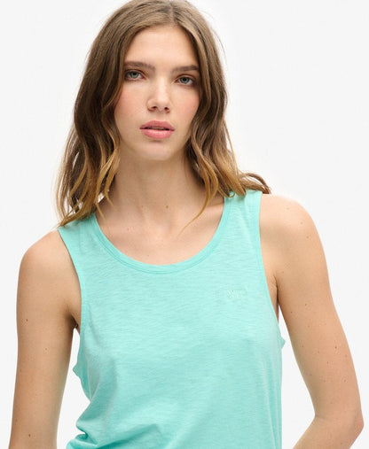 Scoop Neck Tank Top | Fluro Mint