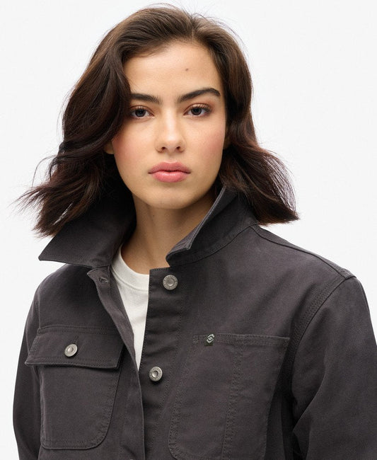 Embroidered Chore Jacket | Blackboard
