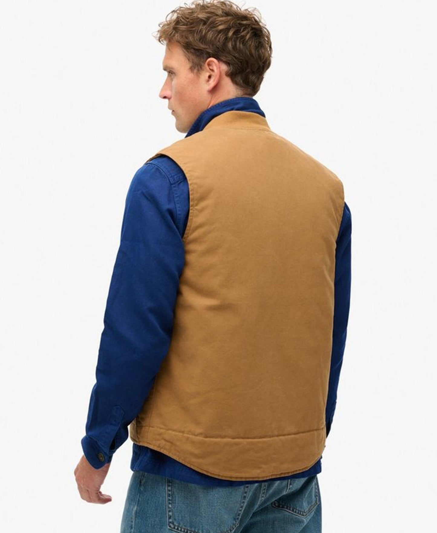 Surplus Workwear Vest | Denim Co Tobacco Brown