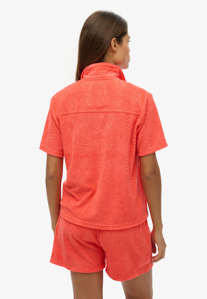 Country Club Towelling Shirt | Pastelline Coral