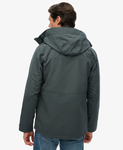Hood Ultimate Embroidered Windbreaker | Petroleum Blue
