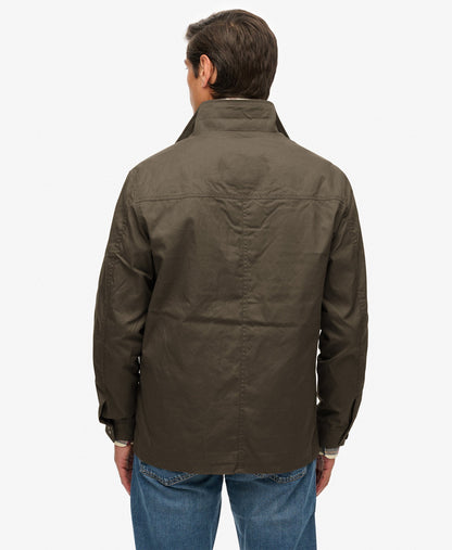 Merchant Waxed Worker Jacket | Chive Green