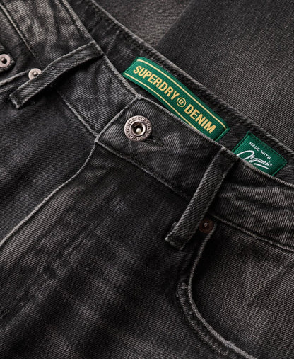 Organic Cotton Slim Jeans | Venom Vintage Black 32