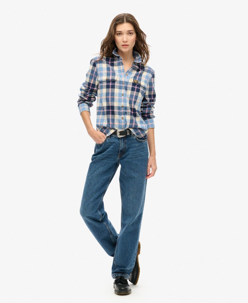 Lumberjack Check Flannel Shirt | Classic Blue Check