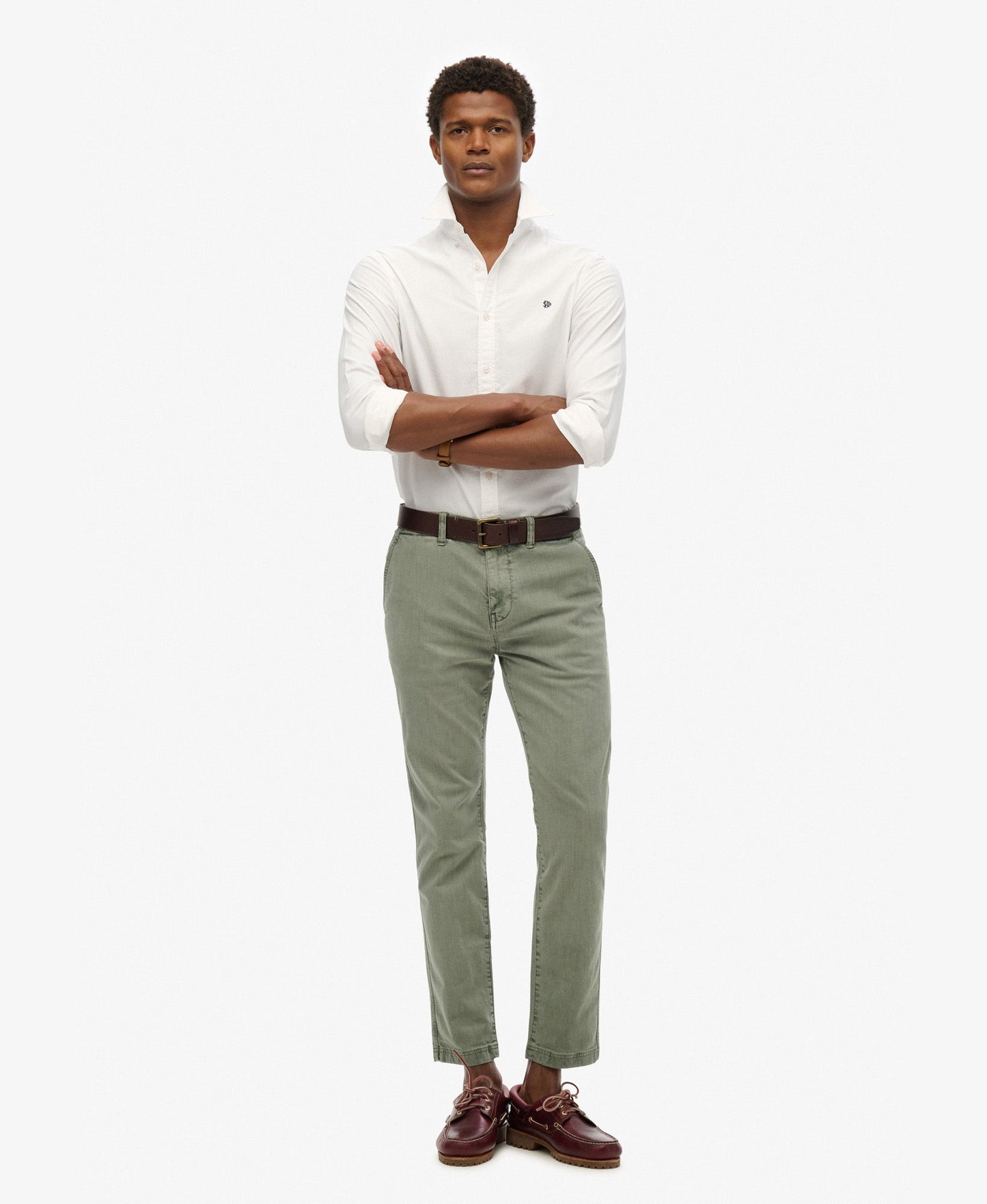 International Slim Fit Chino | Washed Sage 32