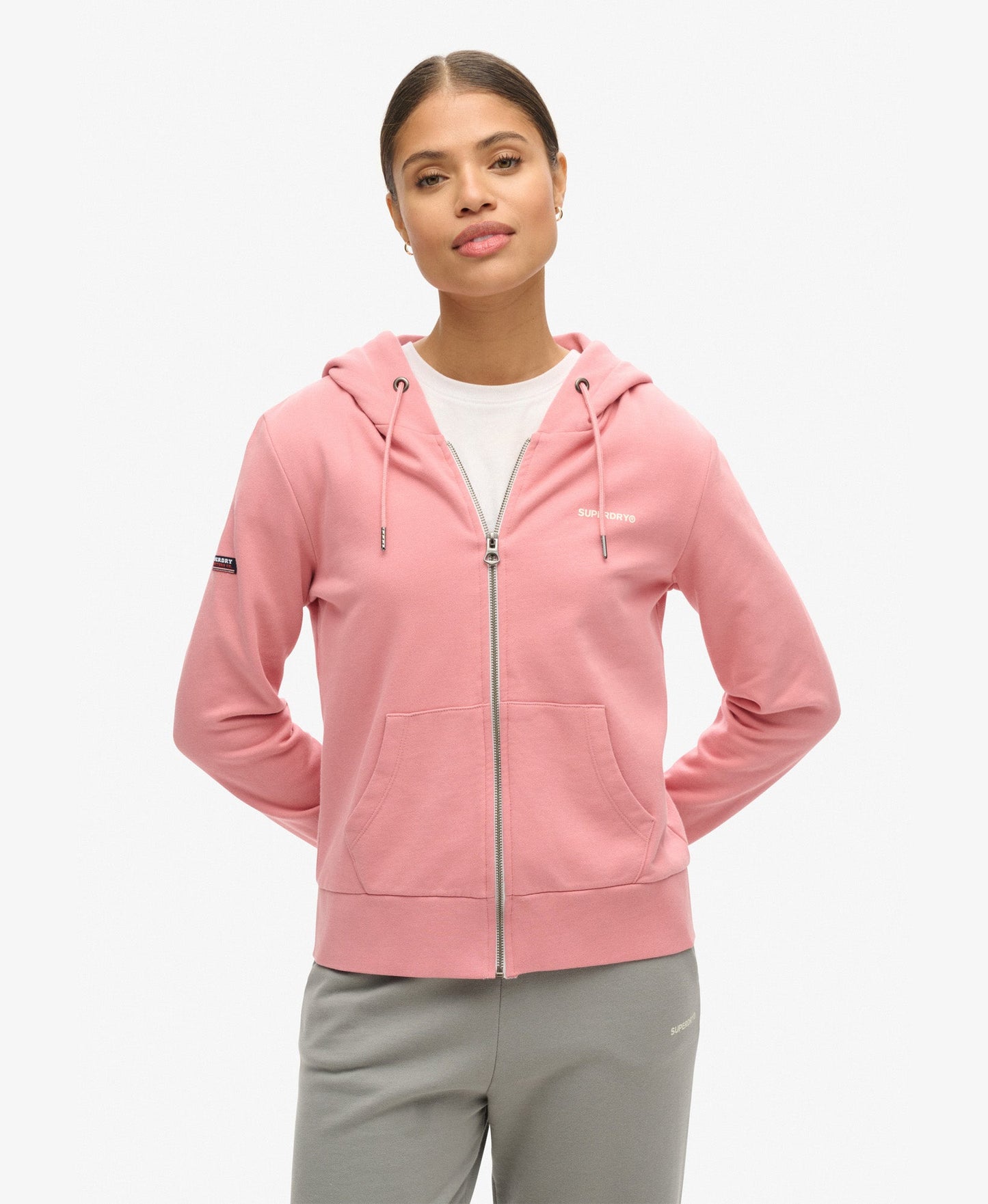 Plain Ziphood | Smoke Rose