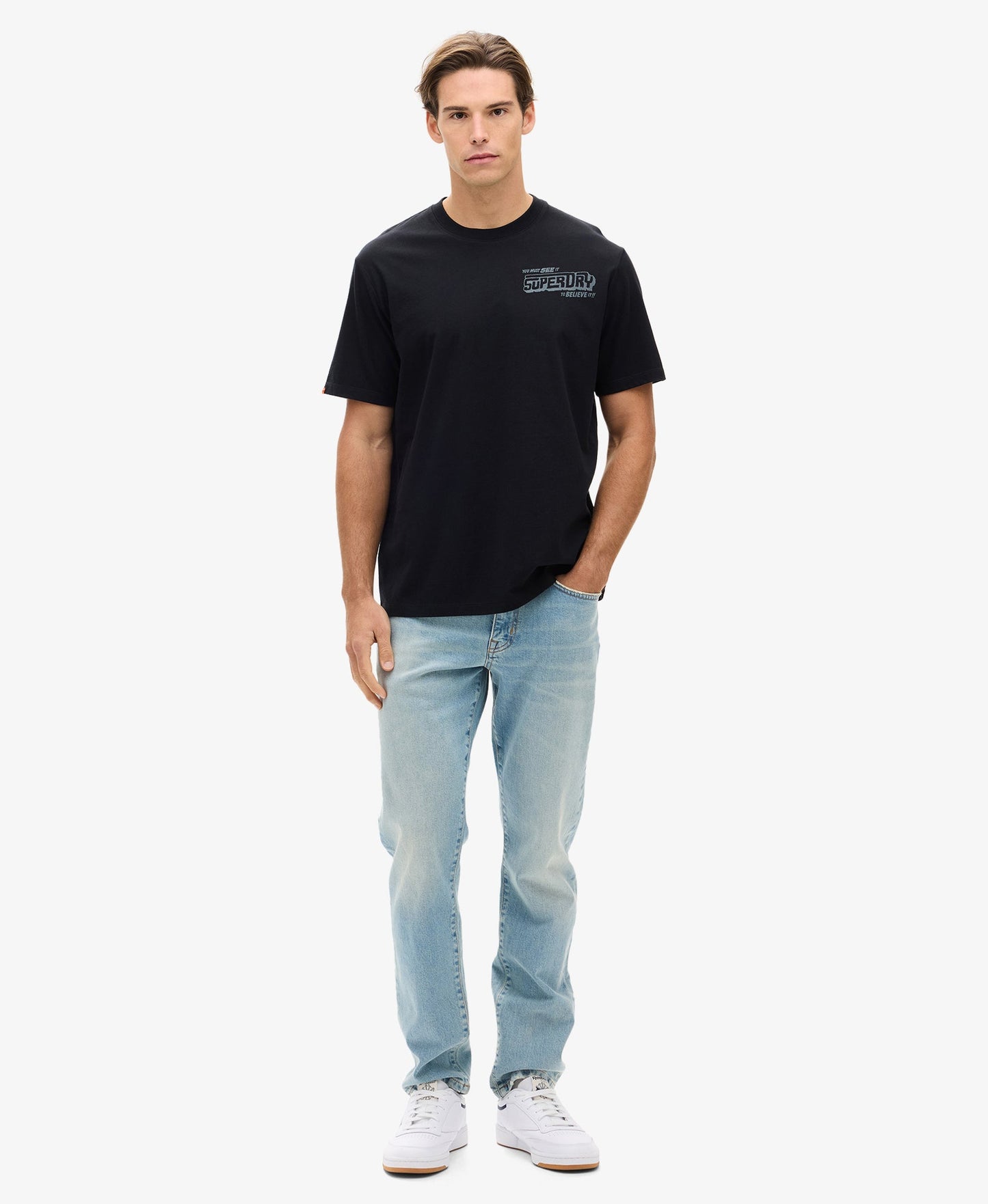 Movie Graphic Chest Tee | Black