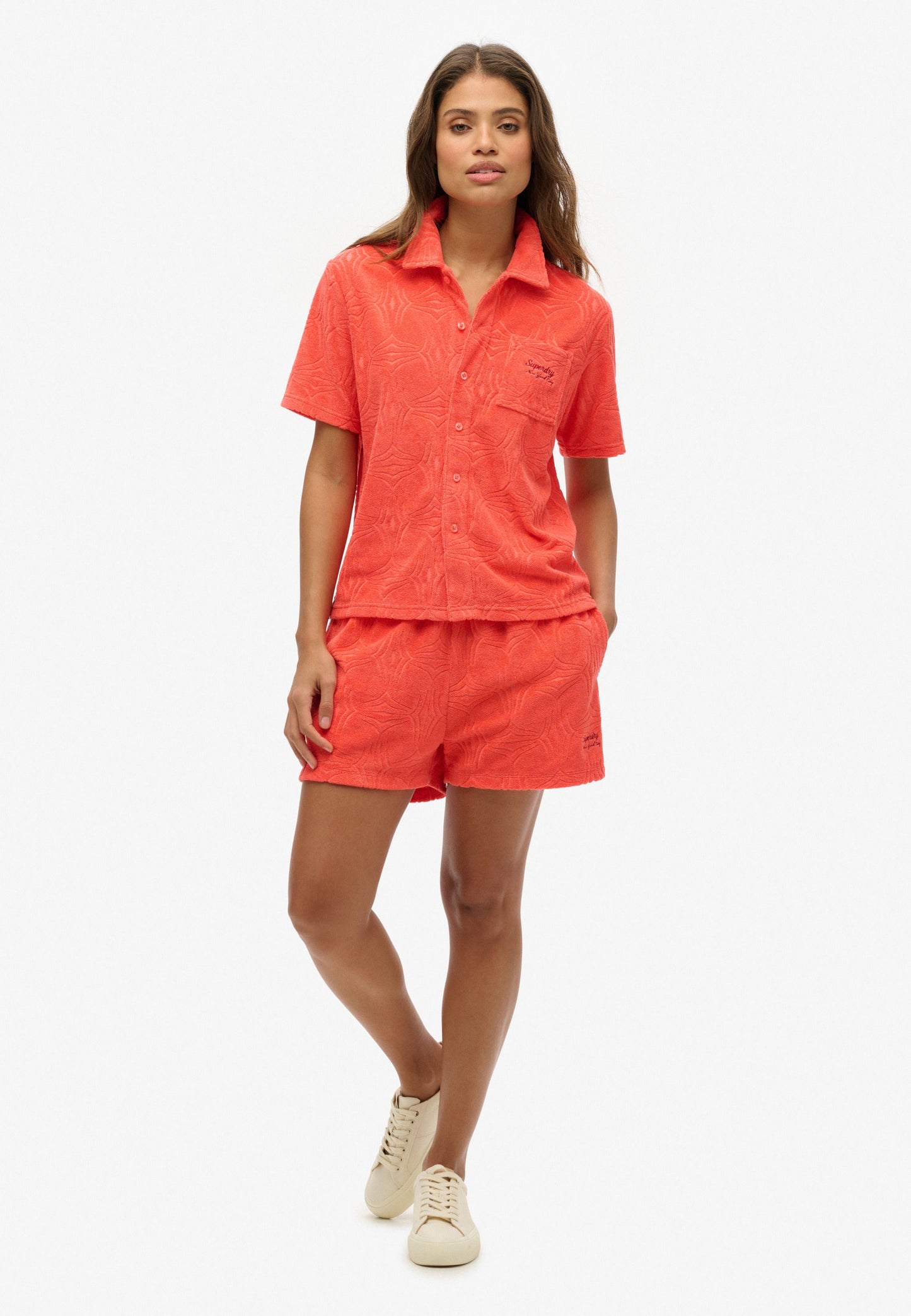 Country Club Towelling Shirt | Pastelline Coral