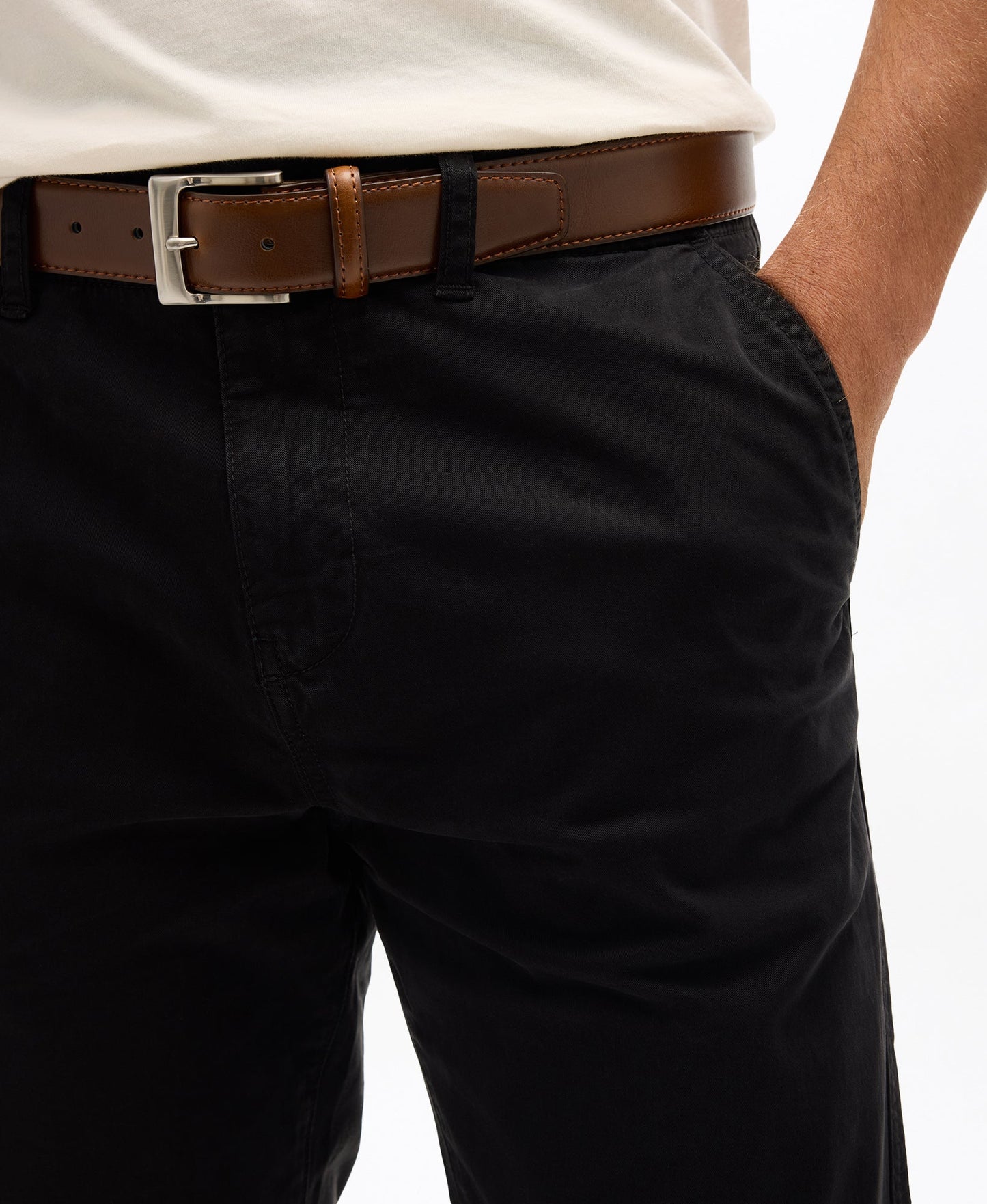 Vintage Slim Fit Chino Pant | Black
