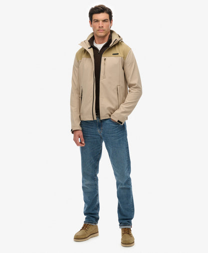 Hooded Softshell Tech Trekker | City Sand