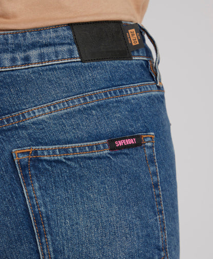 Organic Cotton Mid Rise Slim Jeans | Valley Blue 30