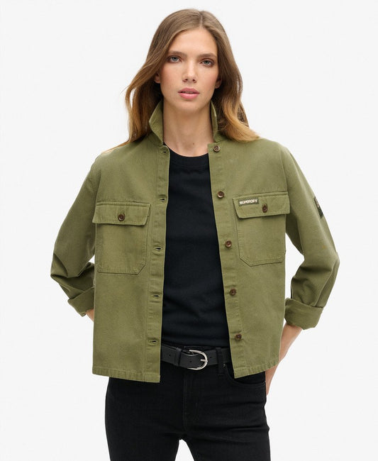 St Tropez Military Shirt | Wild Khaki