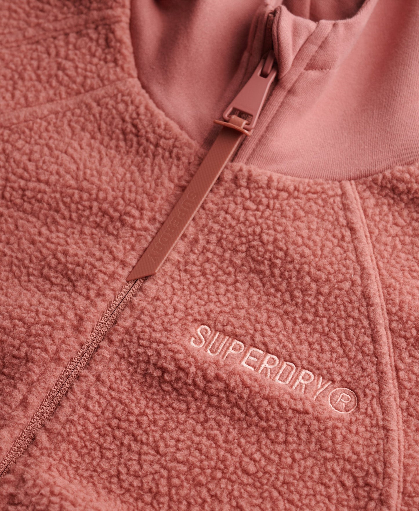Active Tech Fleece Full Ziphood | Withered Rose