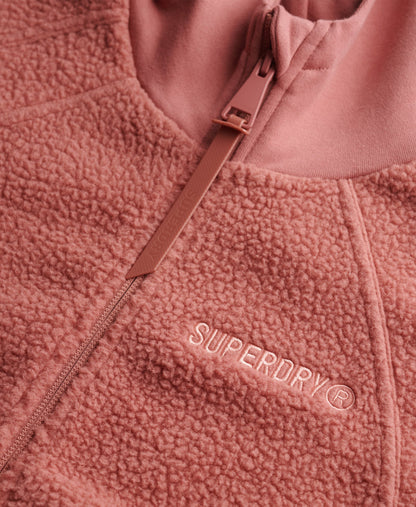 Active Tech Fleece Full Ziphood | Withered Rose