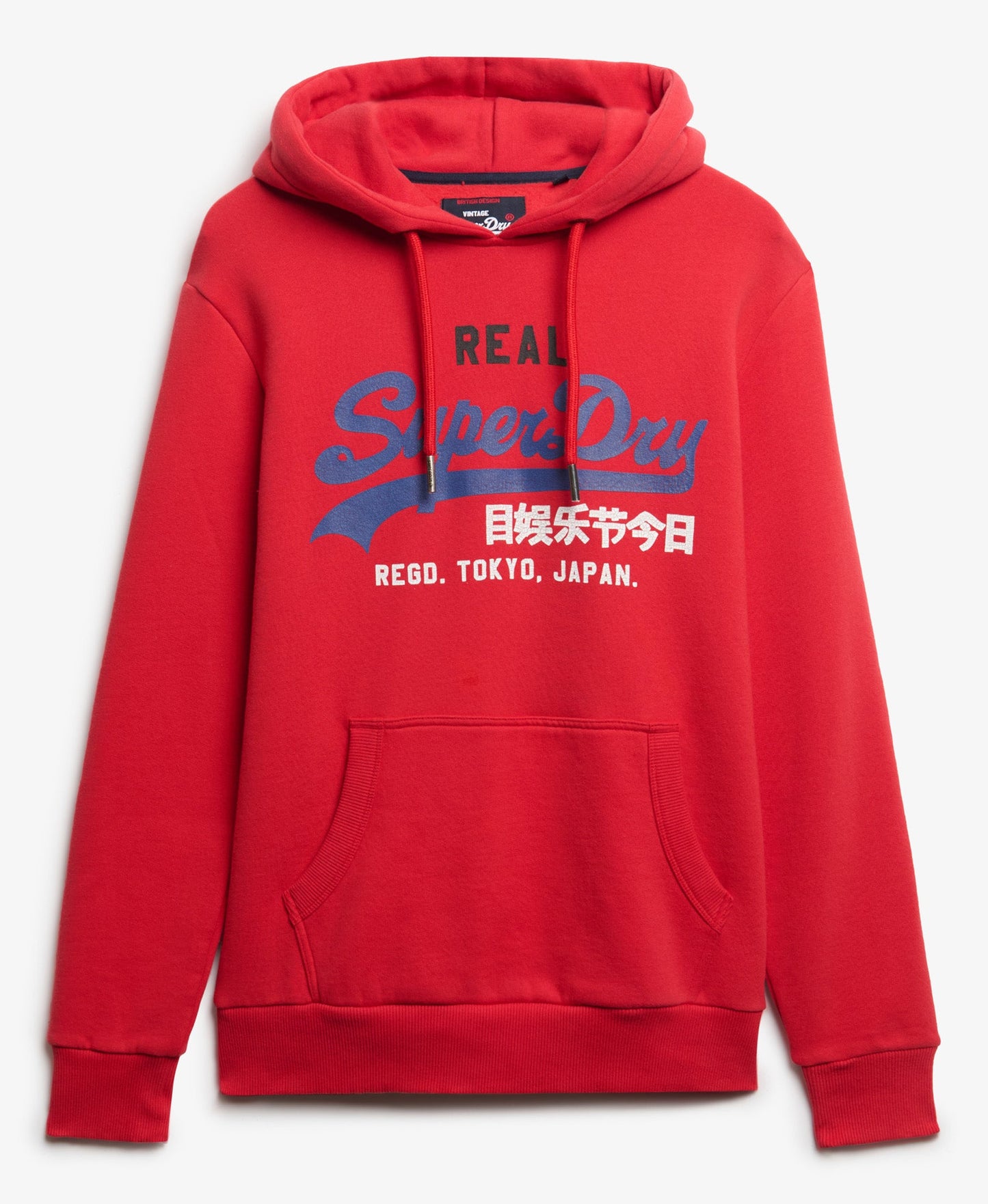 Vintage Logo Tri Slim Fit Hoodie | Risk Red