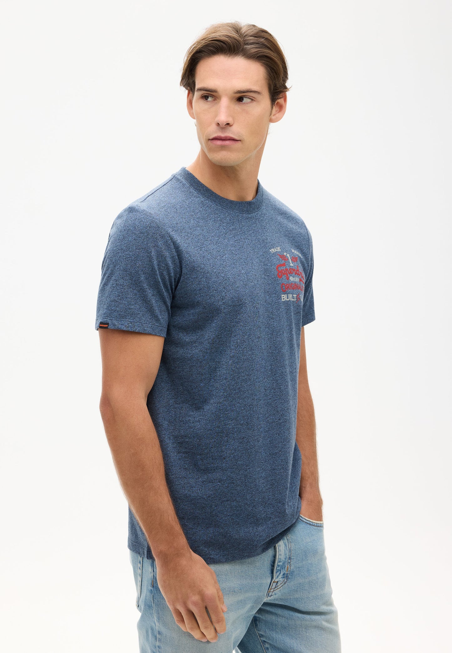 Vintage Workwear Graphic Tee | Blue Grit