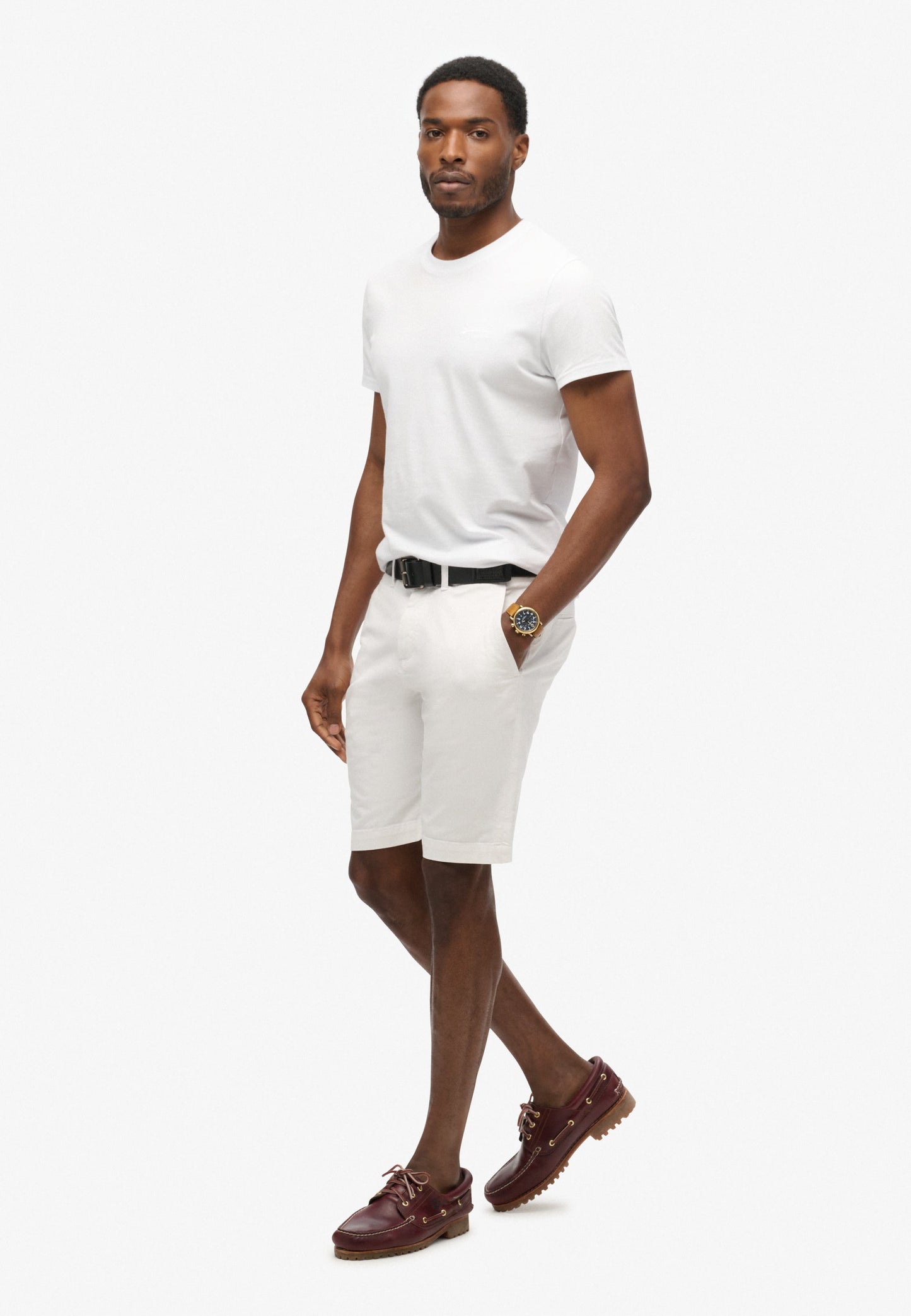 Vintage Slim Fit Chino Short | Optic