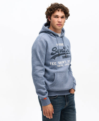 Vintage Logo Relaxed Hoodie | Tois Blue Grit