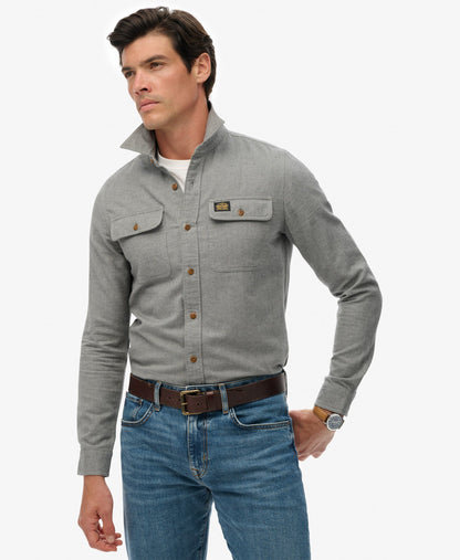 Flannel Workwear Shirt | Pearl Blue