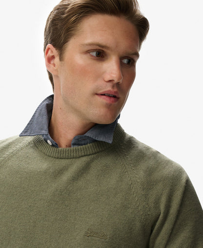 Wool Blend Jumper | Light Sage