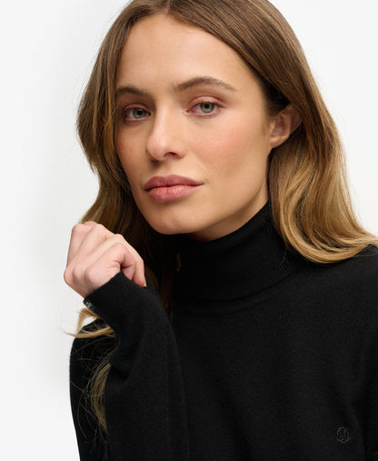 Classic Turtle Neck Slim Fit Jumper | Black