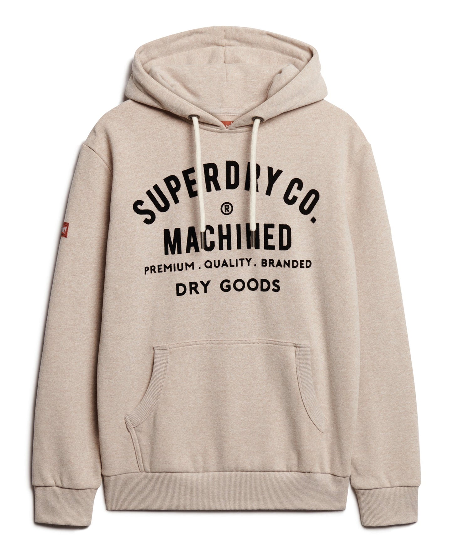 Workwear Flock Graphic Hoodie | Lavin Beige Marle
