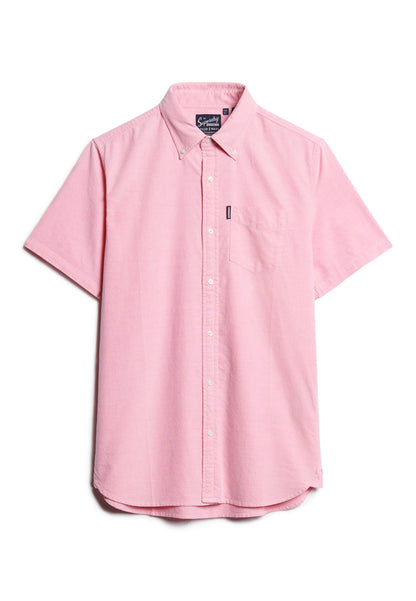 Vintage Oxford Short Sleeve Shirt | Bright Pink