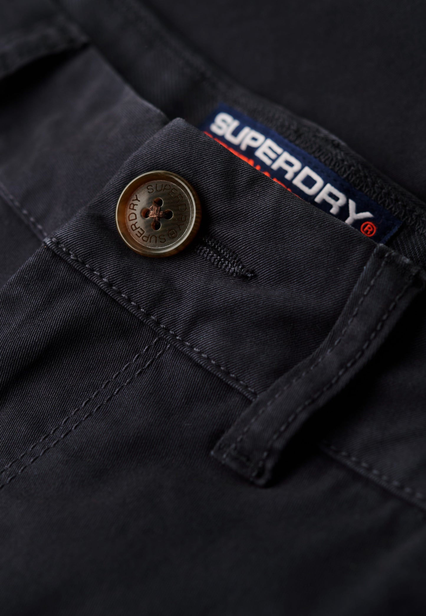 Vintage Slim Fit Chino Short | Midnight Navy