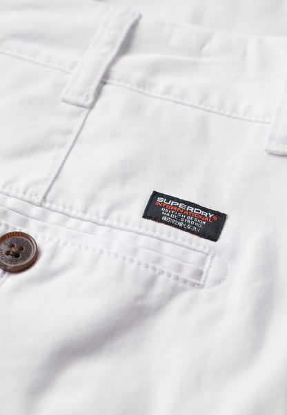 Vintage Slim Fit Chino Short | Optic