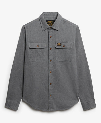 Flannel Workwear Shirt | Pearl Blue