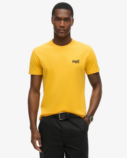Essential Logo Embroidered Slim Fit Tee | Utah Gold