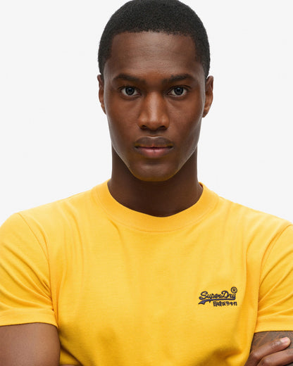 Essential Logo Embroidered Slim Fit Tee | Utah Gold