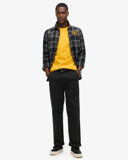 Essential Logo Embroidered Slim Fit Tee | Utah Gold