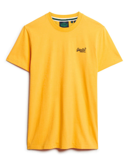 Essential Logo Embroidered Slim Fit Tee | Utah Gold