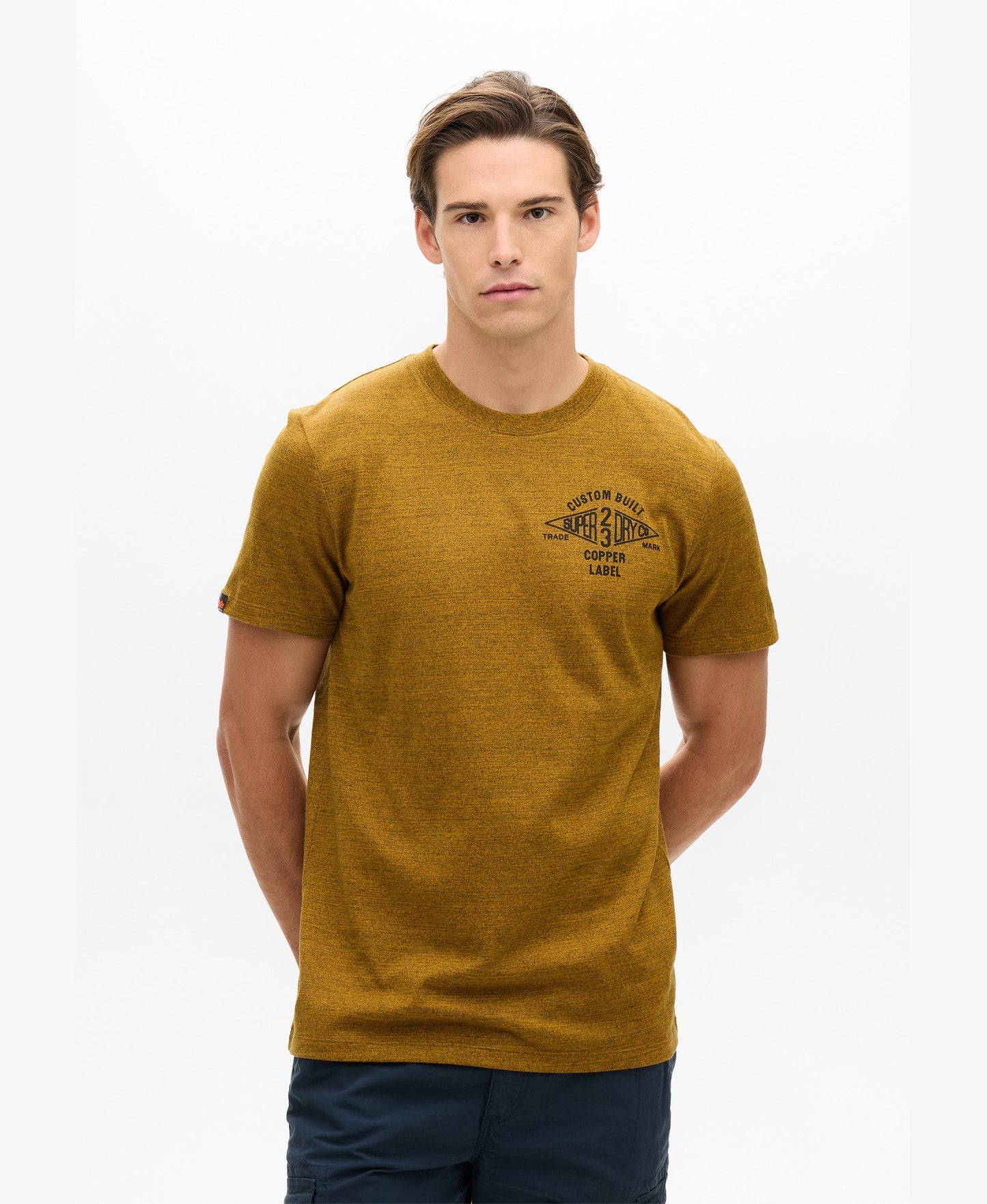 Copper Label Chest Tee | Utah Gold Grit