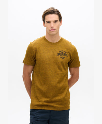 Copper Label Chest Tee | Utah Gold Grit