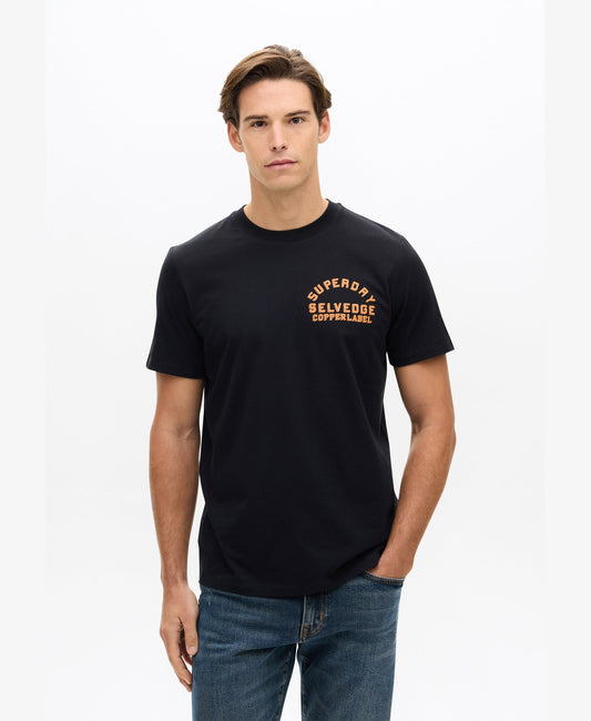 Copper Label Chest Tee | Black