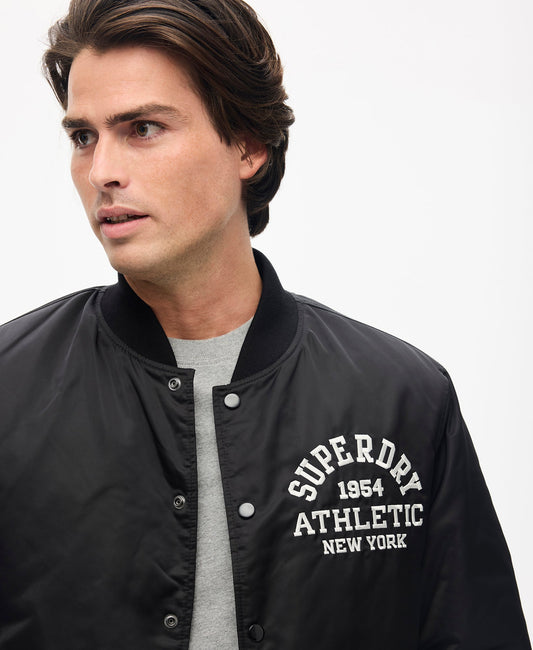 Athletic Varsity Bomber | Black